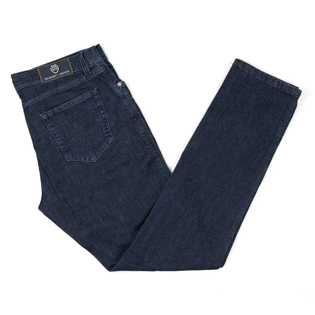 Dark Wash Cashmere Denim 'Milano' Regular Fit Jeans