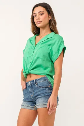 DEAR JOHN CALI BUTTON FRONT SHIRT