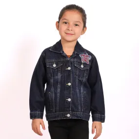 Denim jacket For Girls -Navy Blue