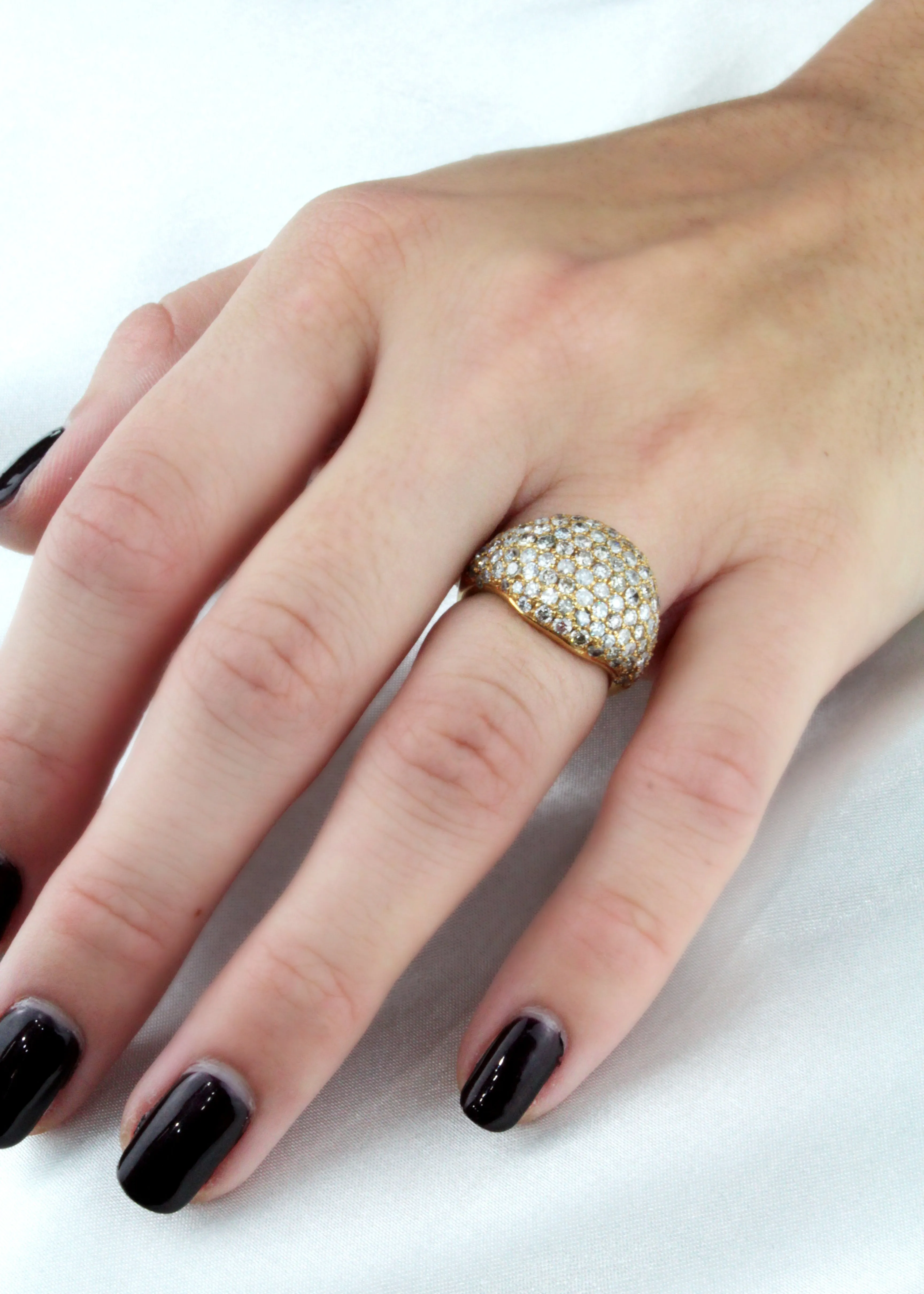 Diamond Domed Ring