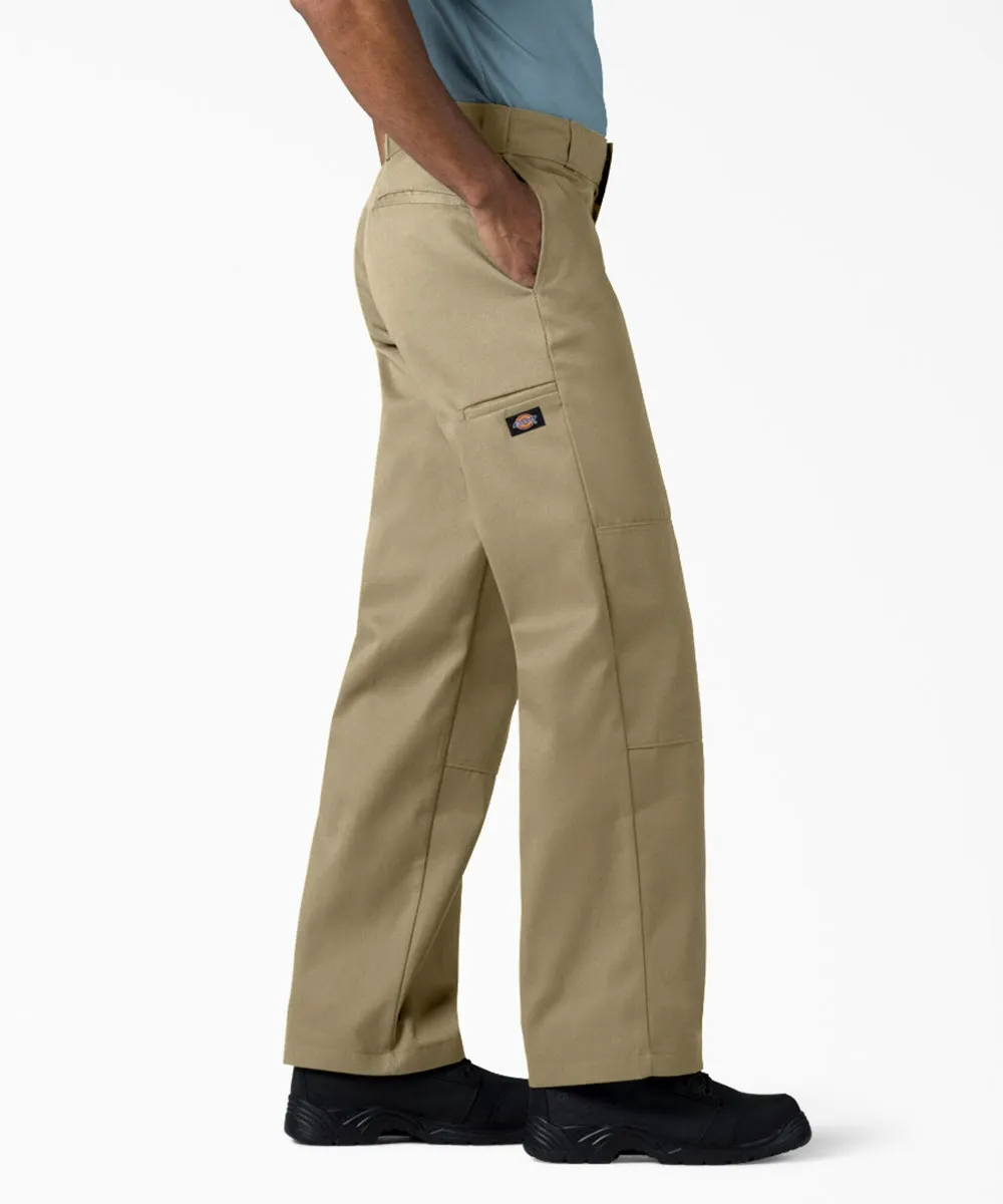 Dickies Men's Loose Fit Double Knee Work Pants - Khaki