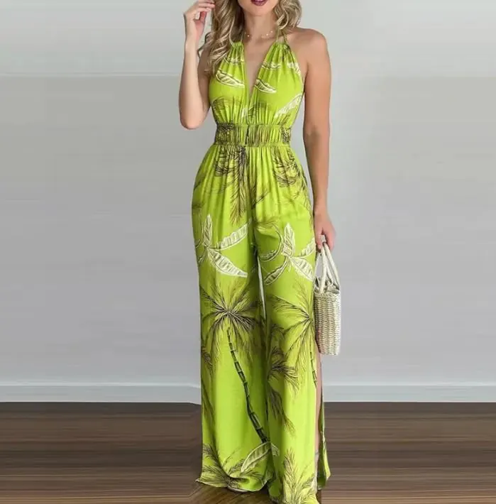 Digital Printing Colorful Jumpsuit