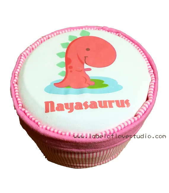 Dinosaur Personalized Diaper Cake