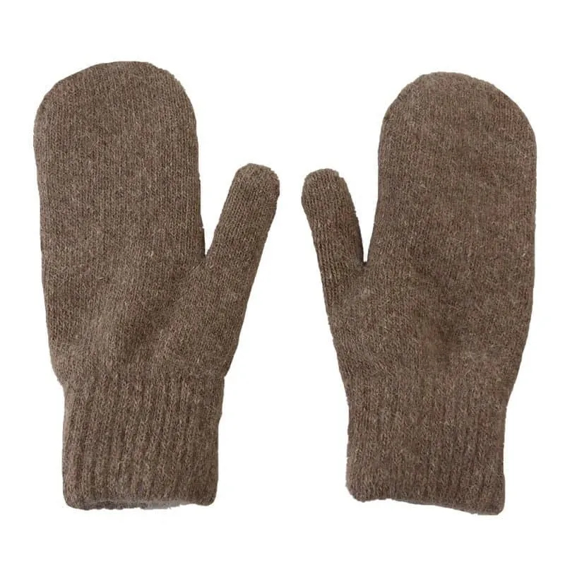 Double Layer Plush Mittens - Warm Winter Accessories for Cozy Hands