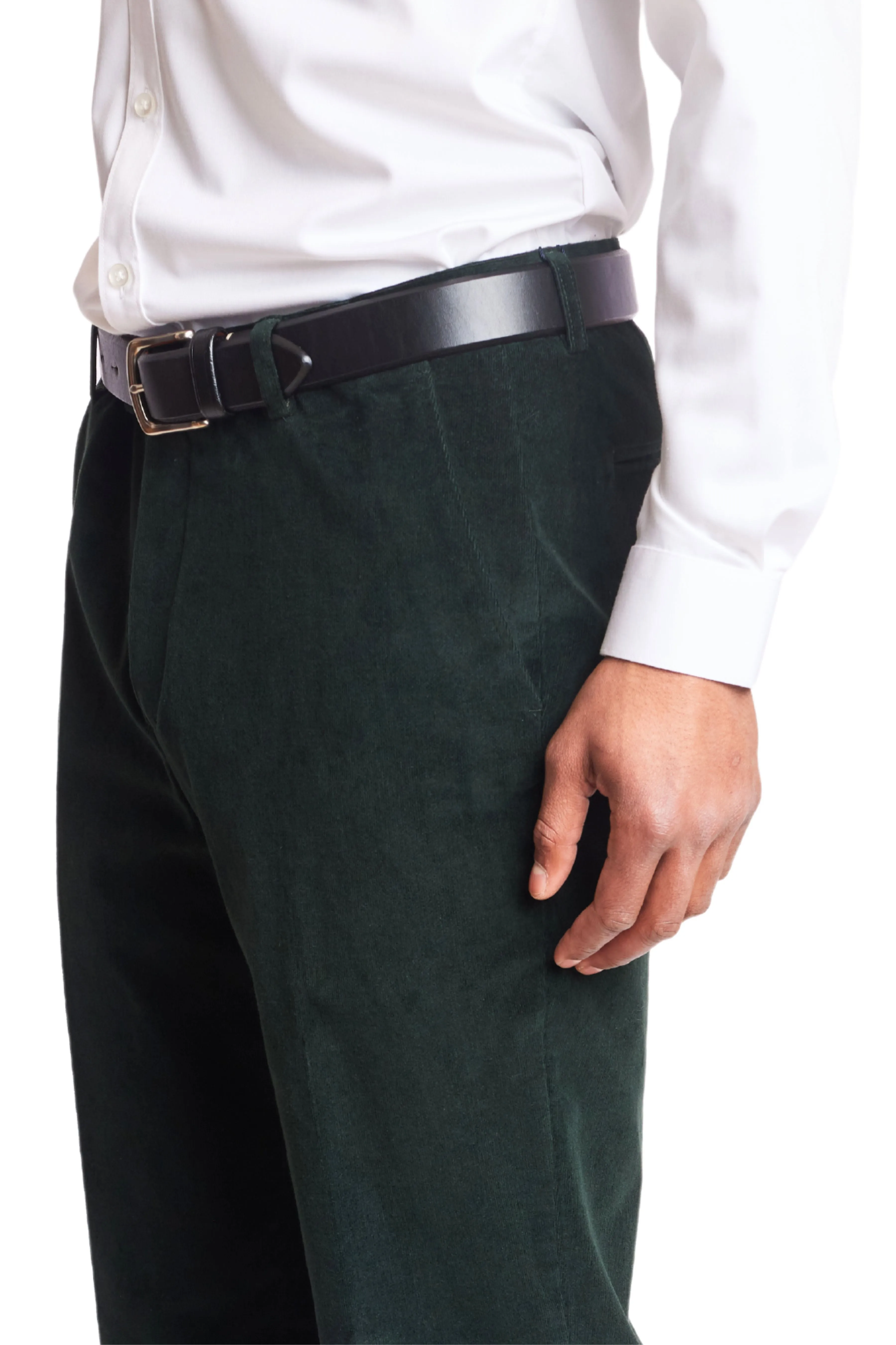 Downing Pants - slim - Dark Forest Green Cord