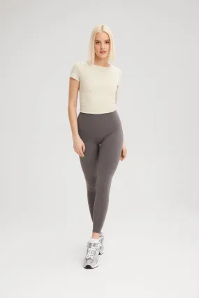 EKJ Seamless Contour Leggings in Charcoal Grey