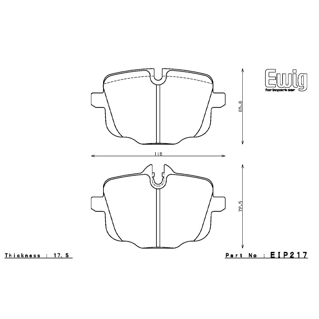 ENDLESS EIP217N36SP Rear Brake Pads for BMW M2 (G87) / M3 (G80) / M4 (G82)