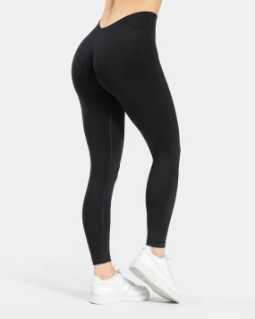 Essence V-Back Covert Scrunch Leggings "Schwarz"