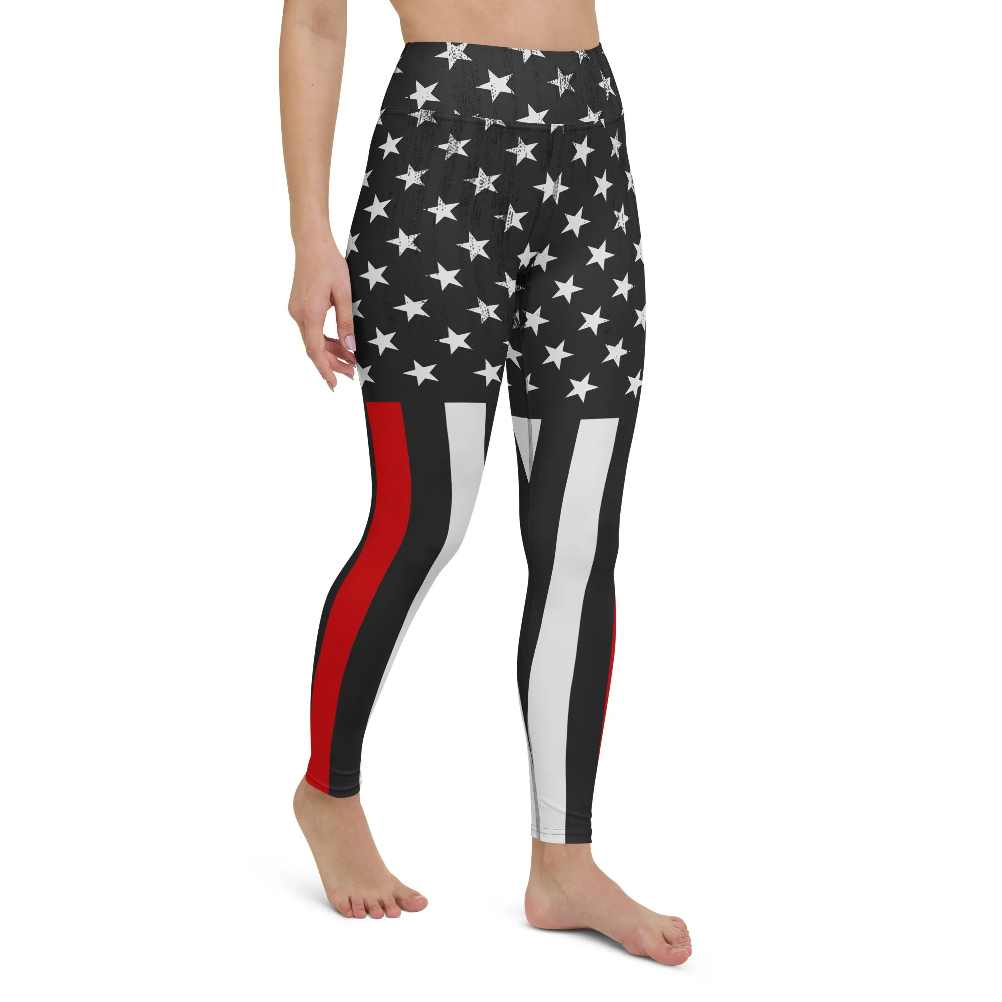 First Responder Firefighter Yoga Leggings