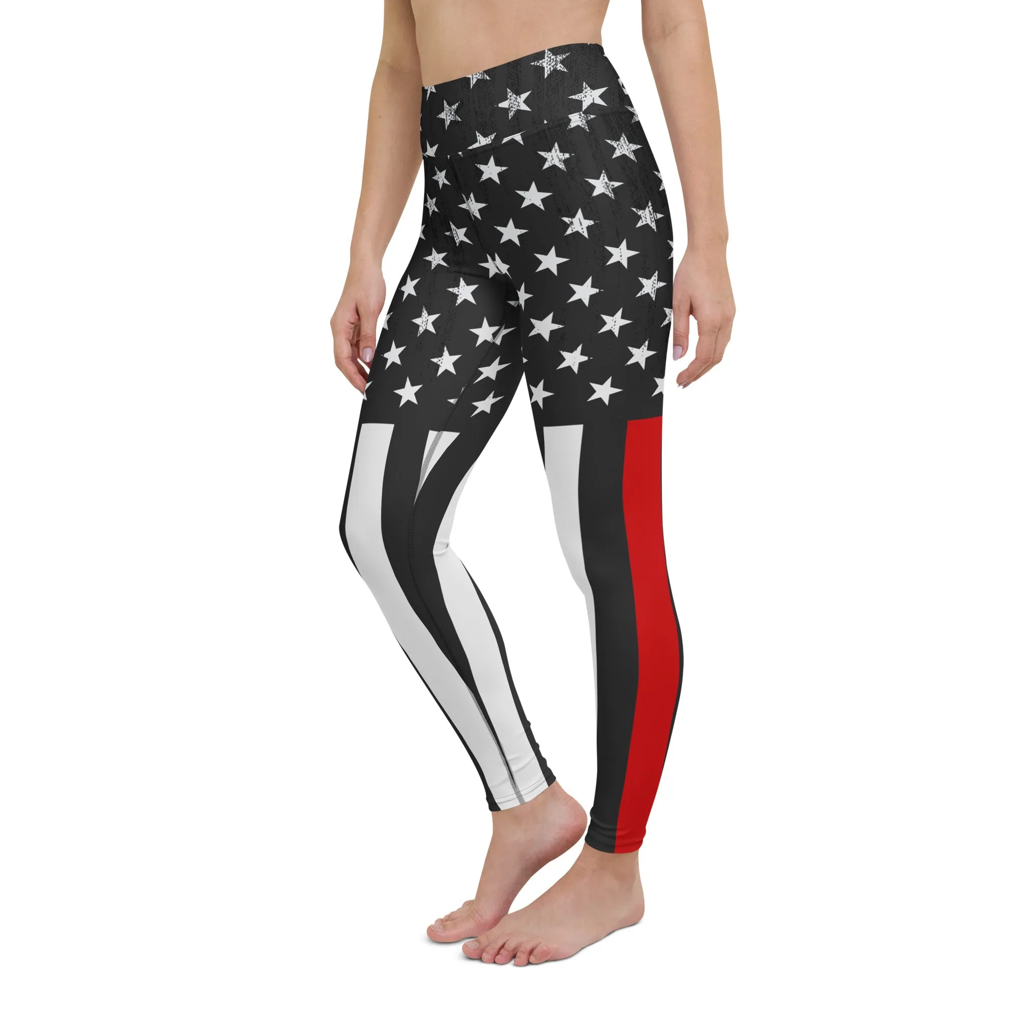 First Responder Firefighter Yoga Leggings