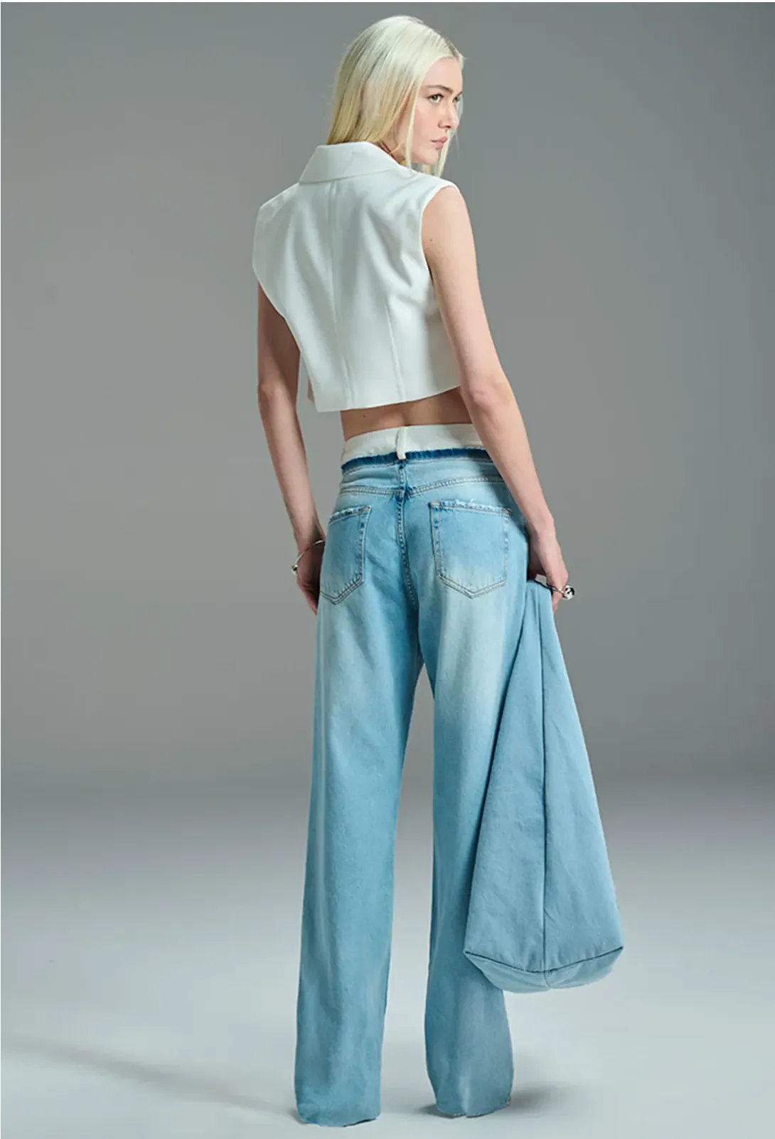 Flare Jeans Tailored Waistband