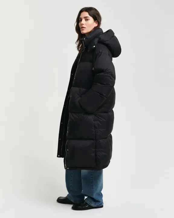 Full Length Down Coat - Black