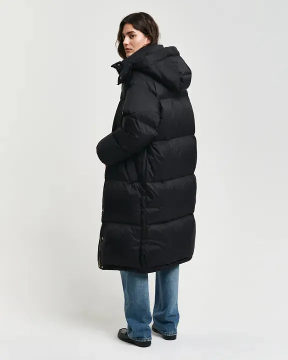 Full Length Down Coat - Black