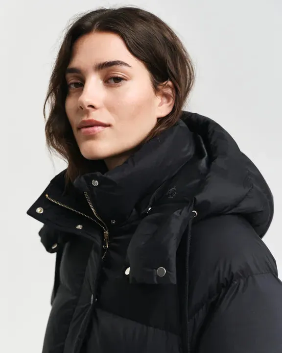 Full Length Down Coat - Black