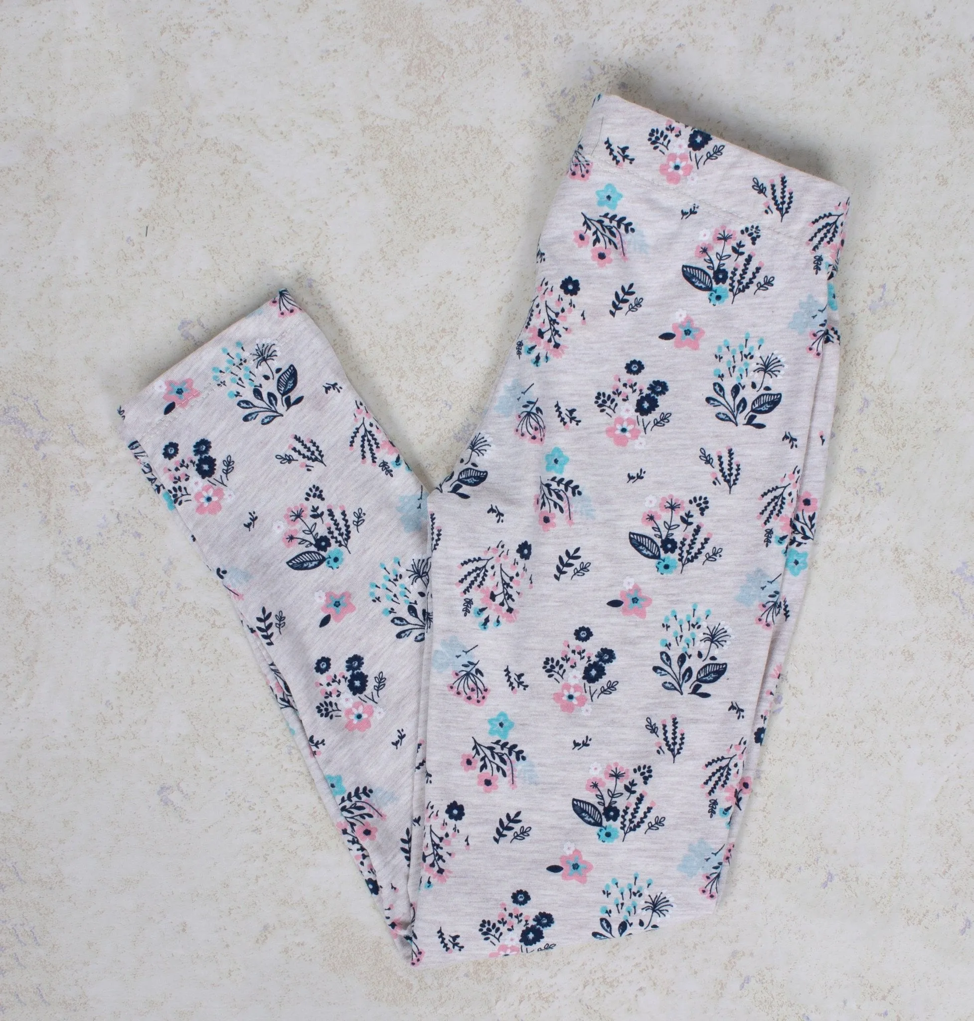 Girls Floral Leggings