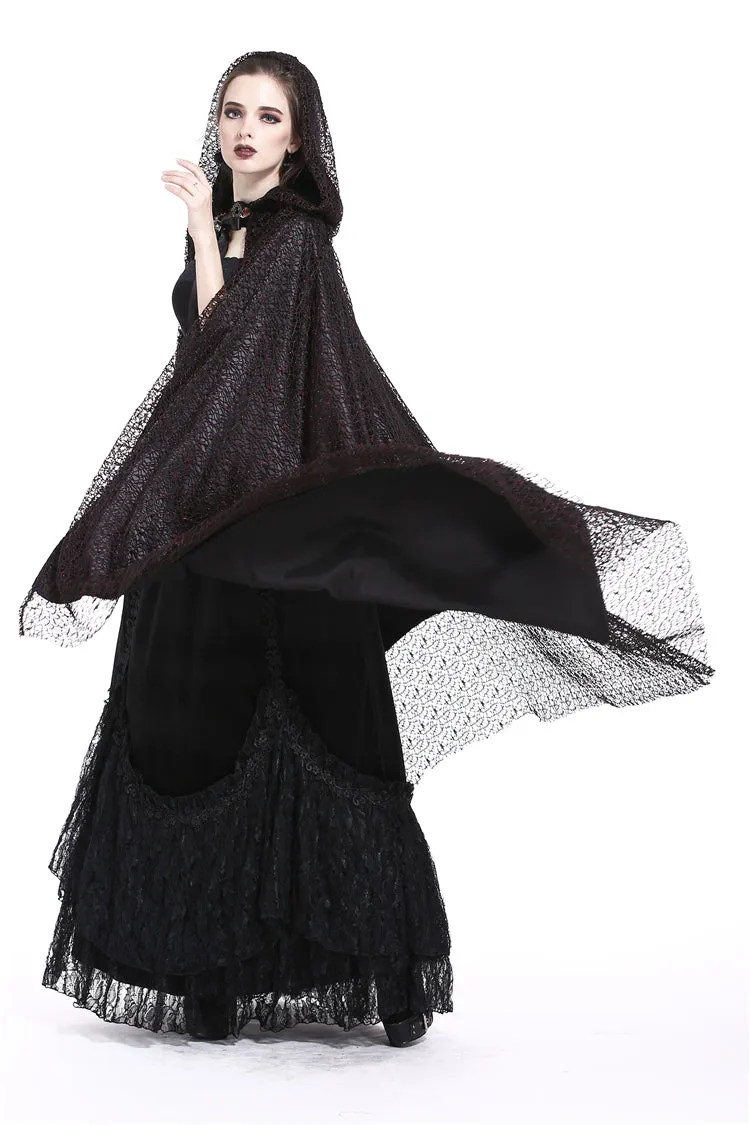 Gothic long cape gothic hooded cloak BW052