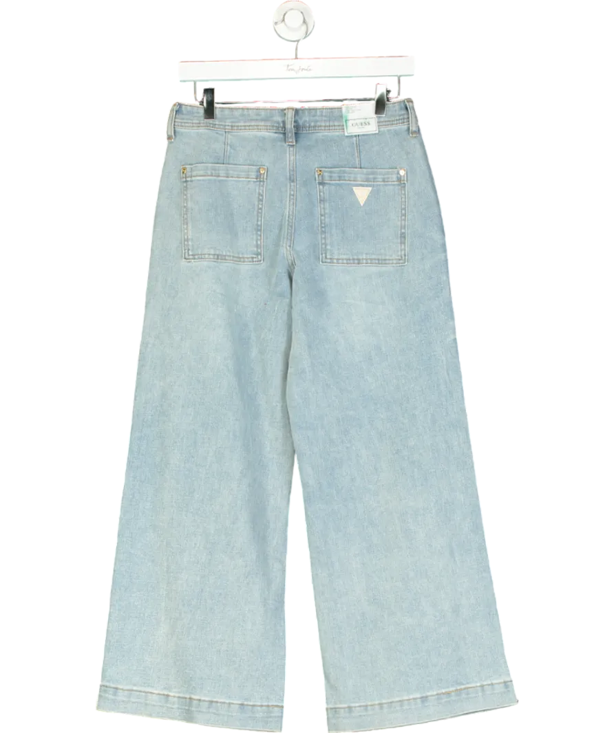 Guess Blue Jeans Wide Leg A Vita Media W27