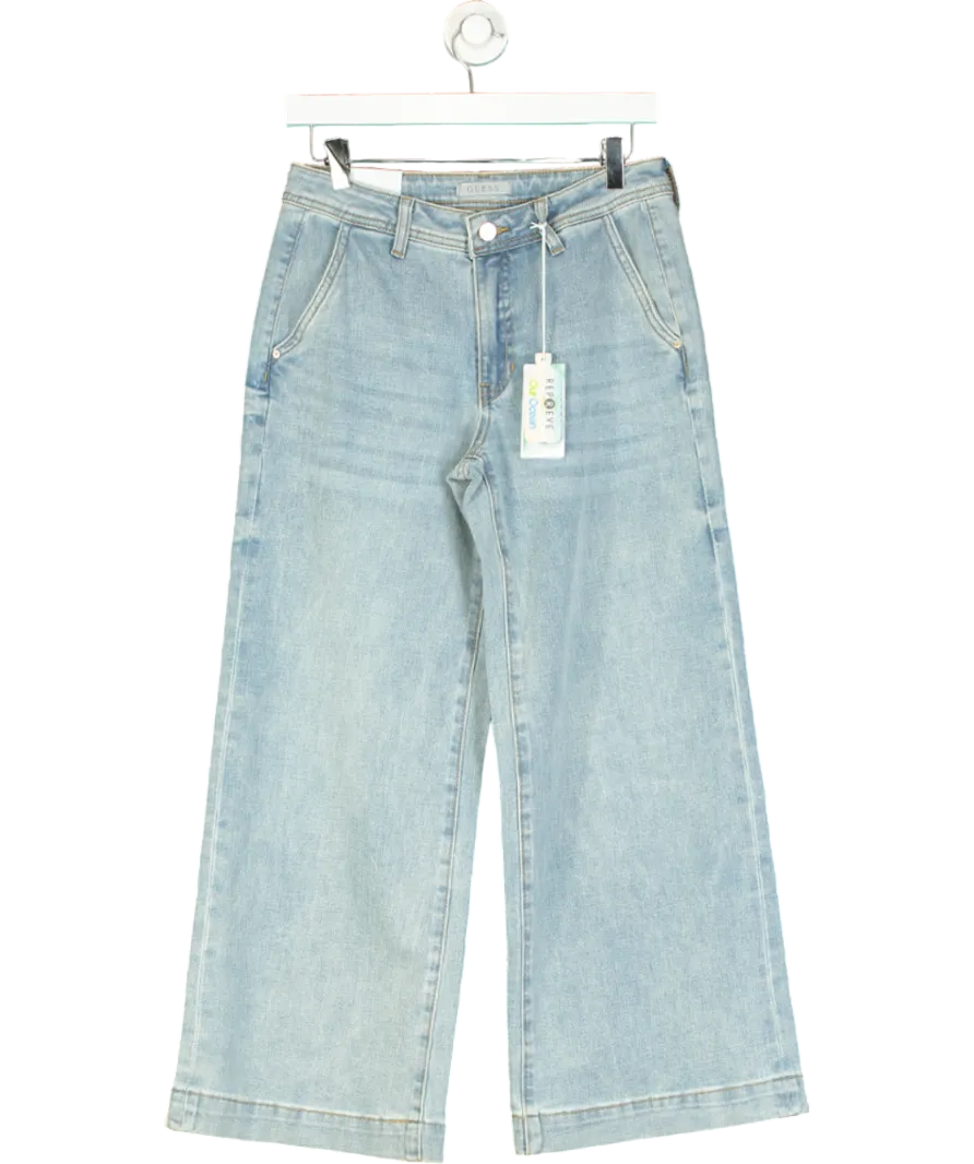 Guess Blue Jeans Wide Leg A Vita Media W27