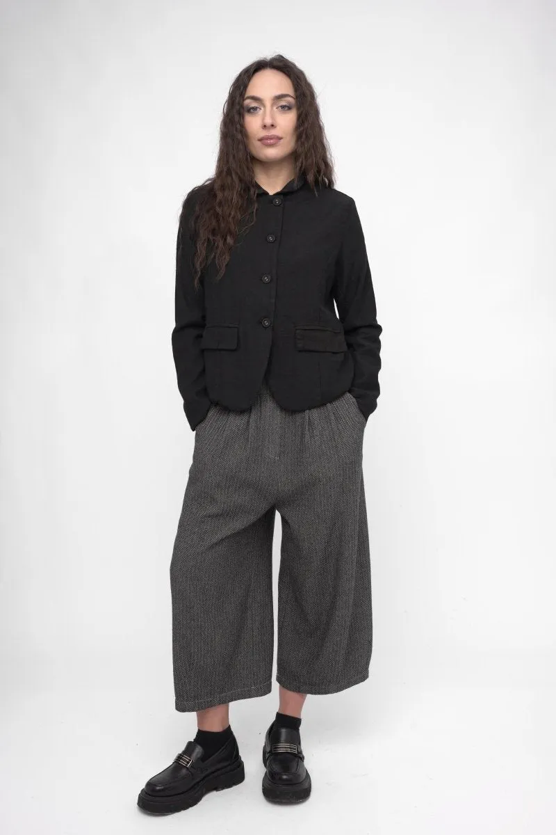 Herringbone Elastic Waist Pant