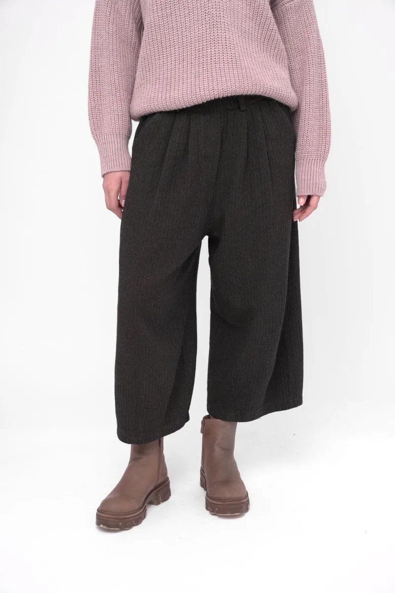 Herringbone Elastic Waist Pant