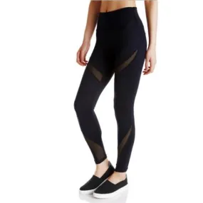 High Waist Stretchy Mesh Yoga Pants