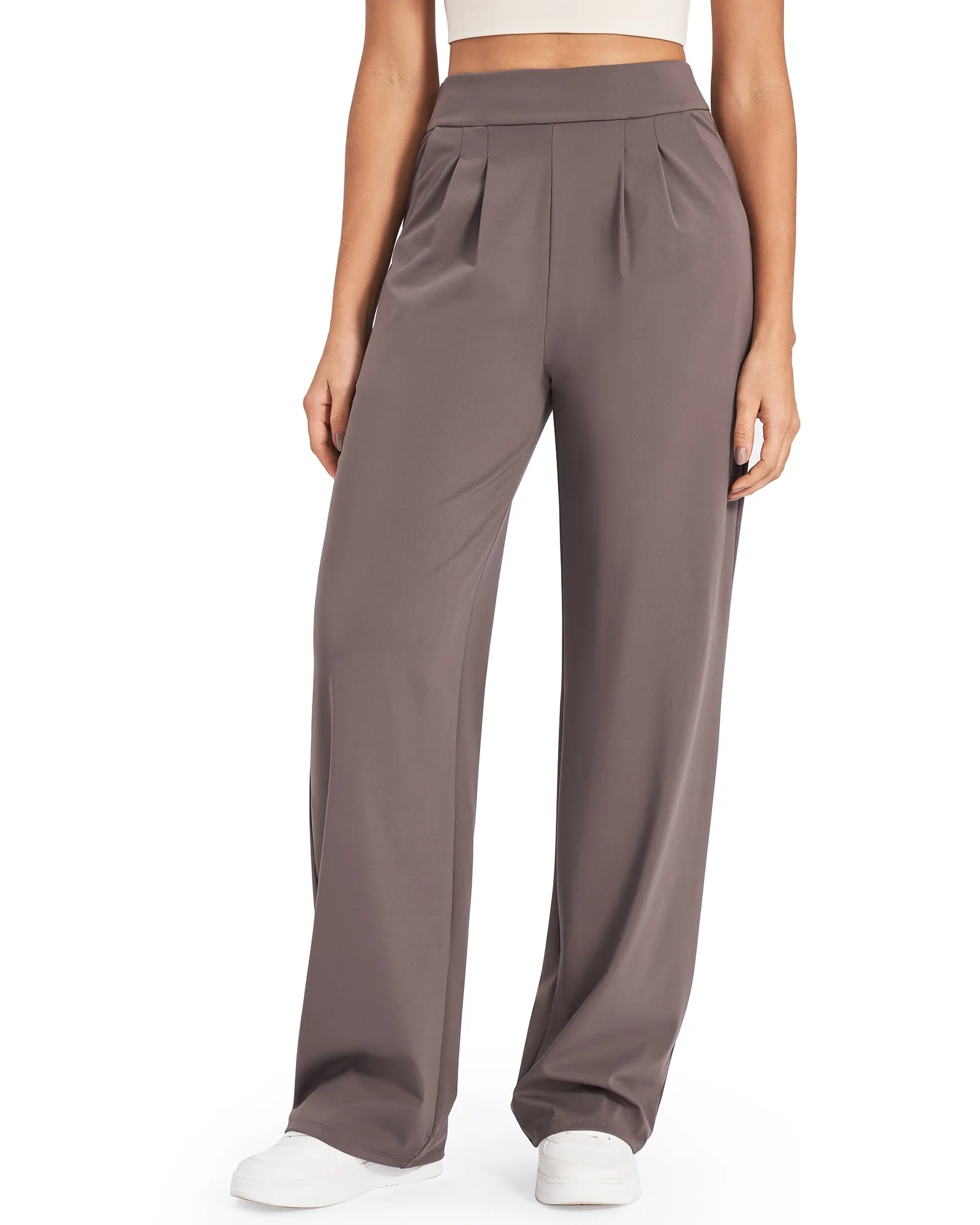 High-Waist Work Wide Leg Pants 27