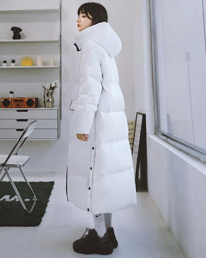 Hooded Long Qulited Down Puffer Coat