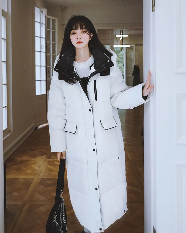 Hooded Long Qulited Down Puffer Coat