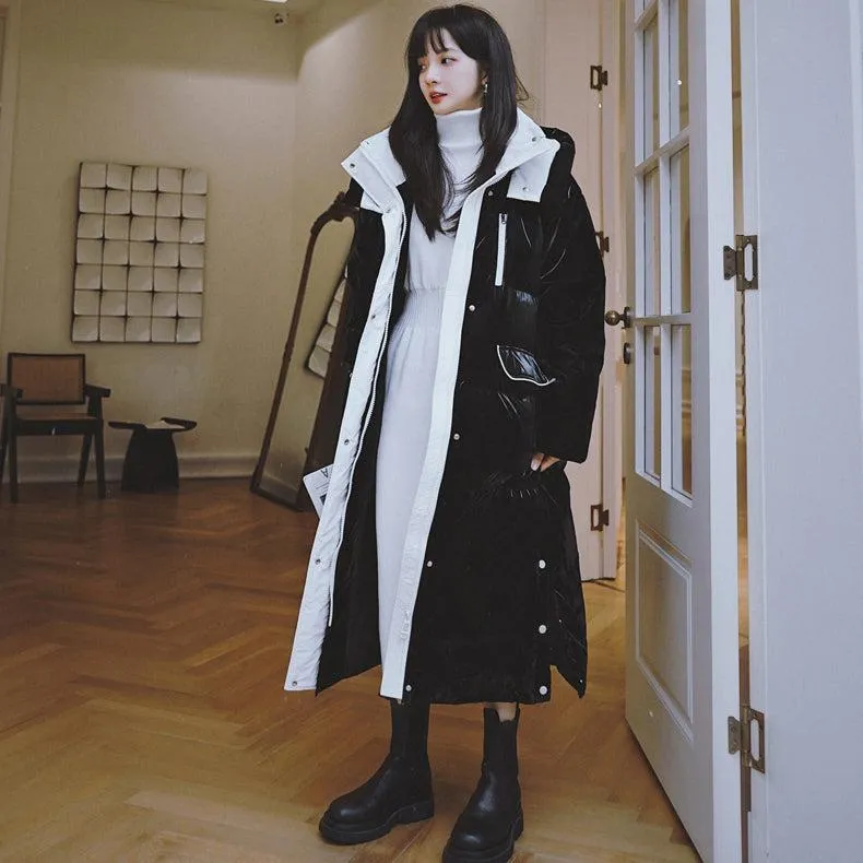 Hooded Long Qulited Down Puffer Coat