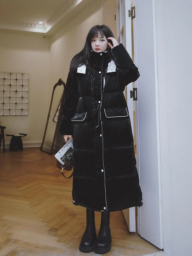 Hooded Long Qulited Down Puffer Coat