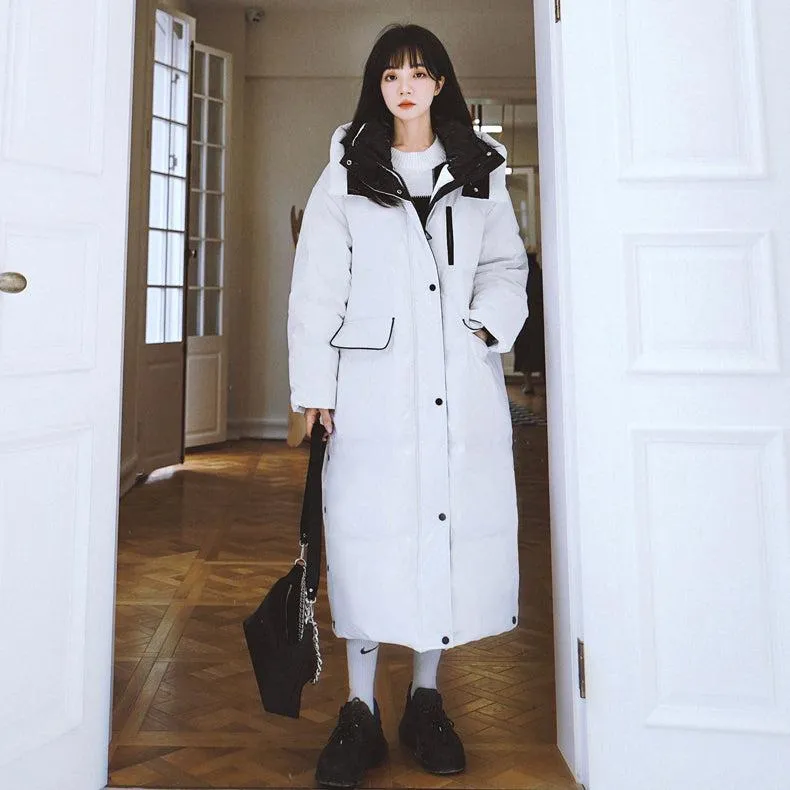 Hooded Long Qulited Down Puffer Coat