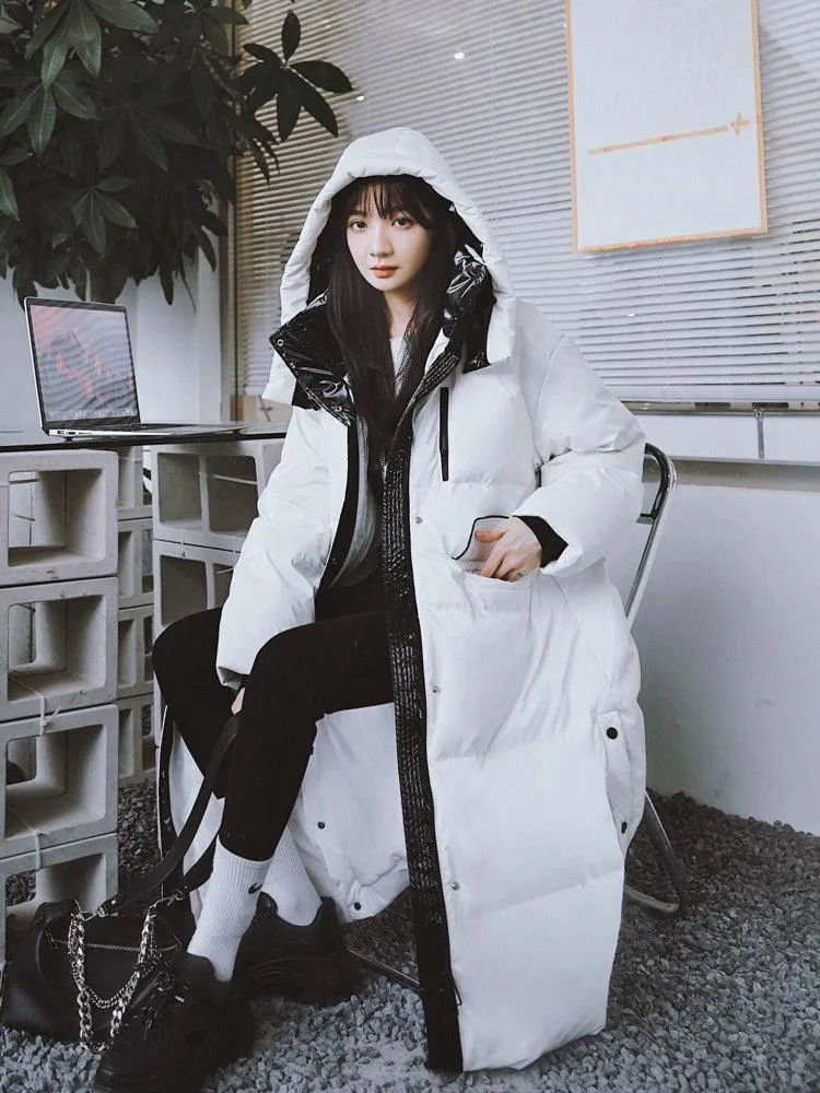 Hooded Long Qulited Down Puffer Coat