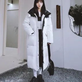 Hooded Long Qulited Down Puffer Coat