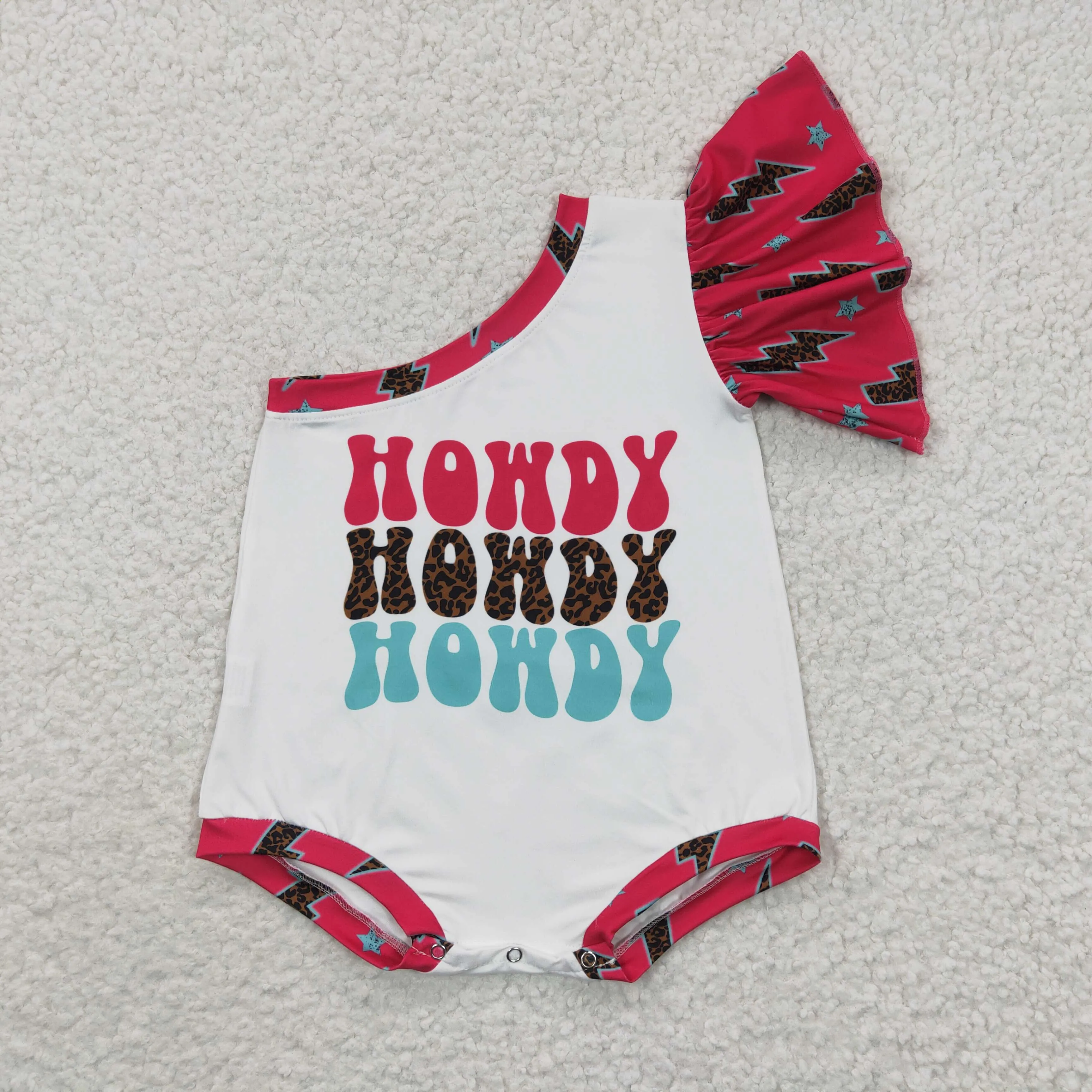 howdy baby girls single sleeve romper SR0316