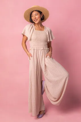 Indie Jumpsuit in Lavender Gingham - FINAL SALE