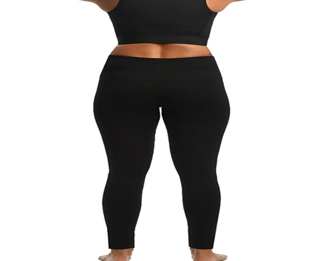 InstantFigure Curvy Plus Size Hi-Waist Stretch Leggings 168PL028C