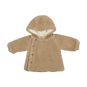 jacket sherpa side snap - beige