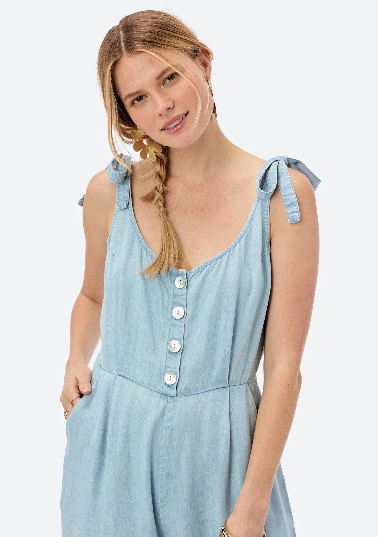 Julia Tie Shoulder Jumpsuit