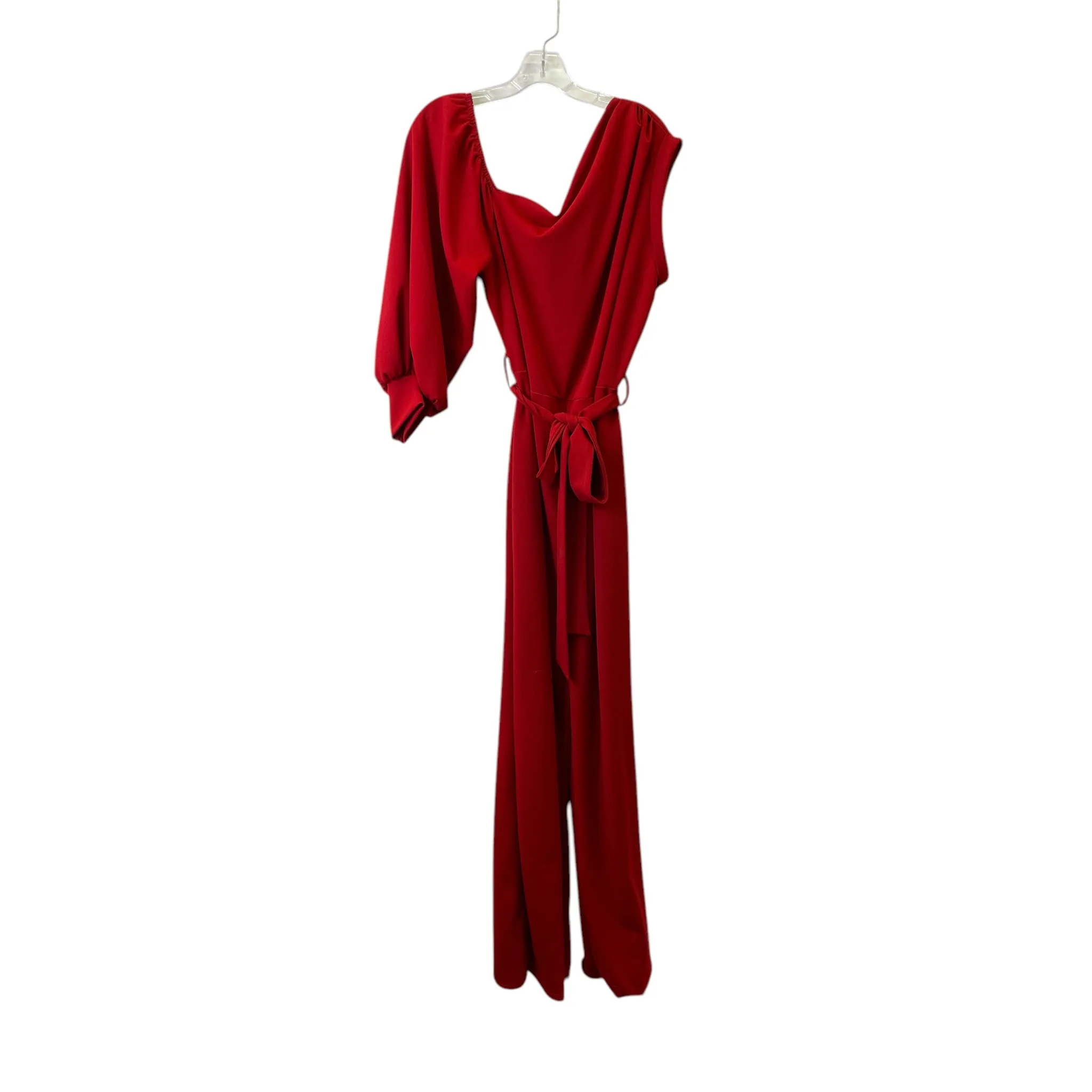 Jumpsuit By Win Win In Red, Size:1X