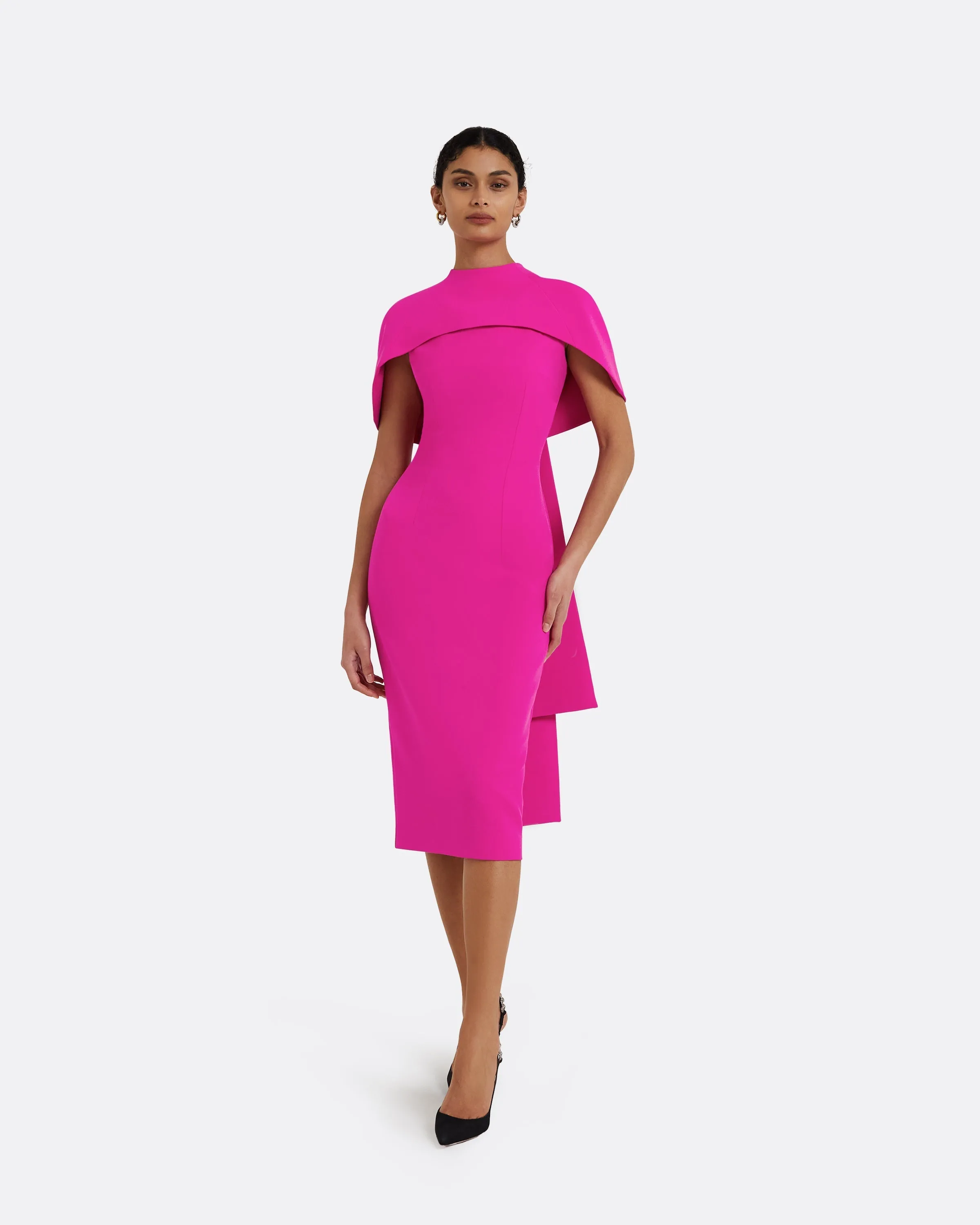 Kalika Wild Strawberry Midi Dress