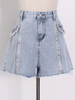 KARRA High Waist Denim Shorts