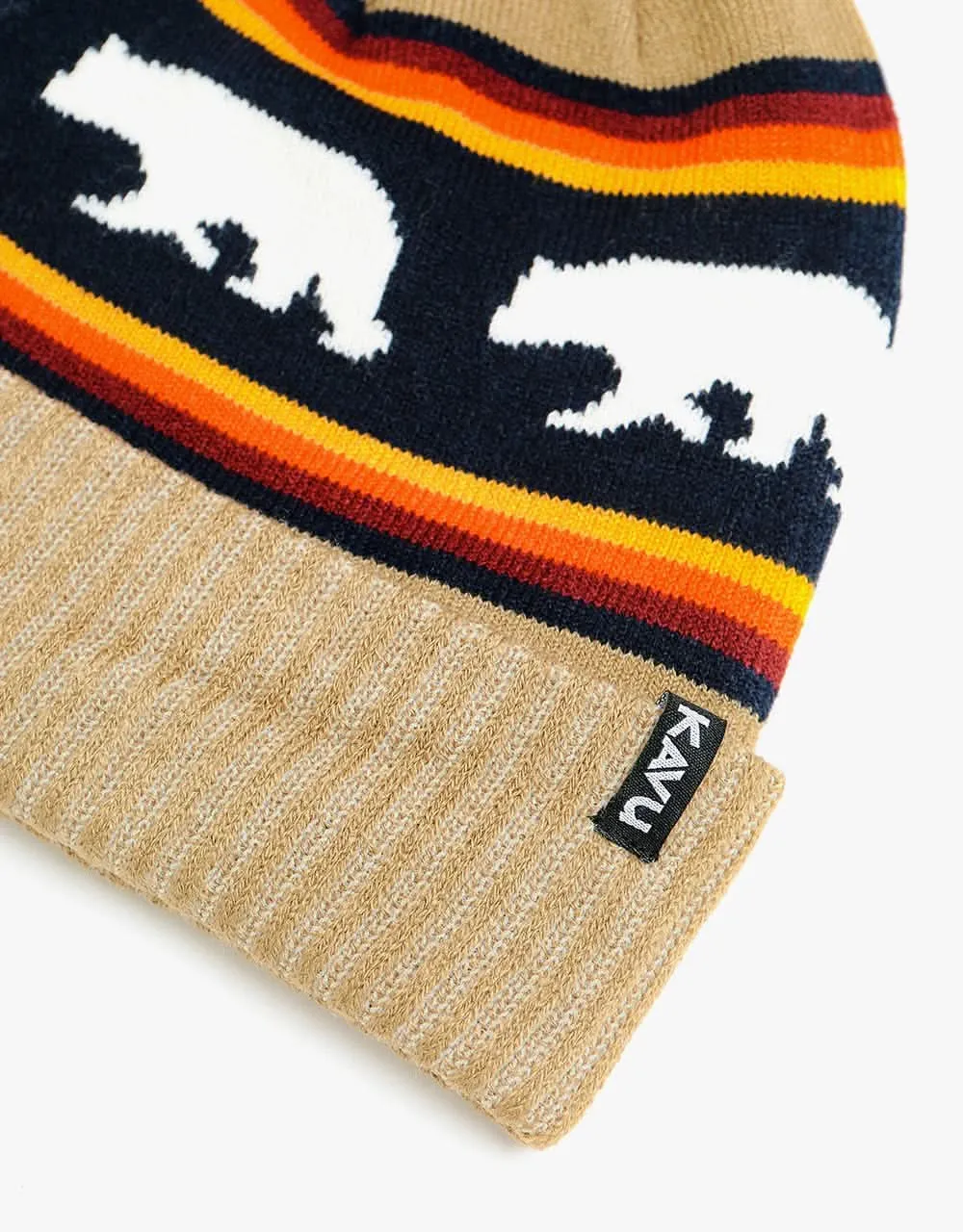 KAVU Herschel Bobble Beanie - Snow Bear