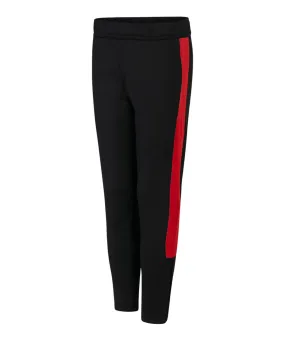 Kids knitted tracksuit pants | Black/Red