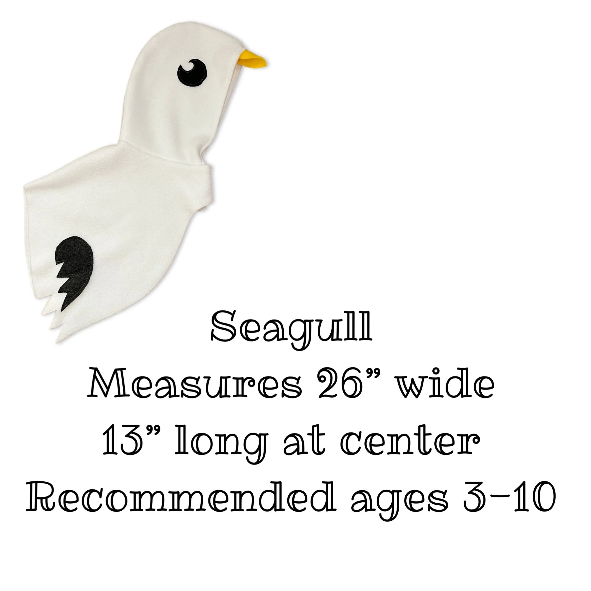 Kids Seagull Cape, Halloween Costume