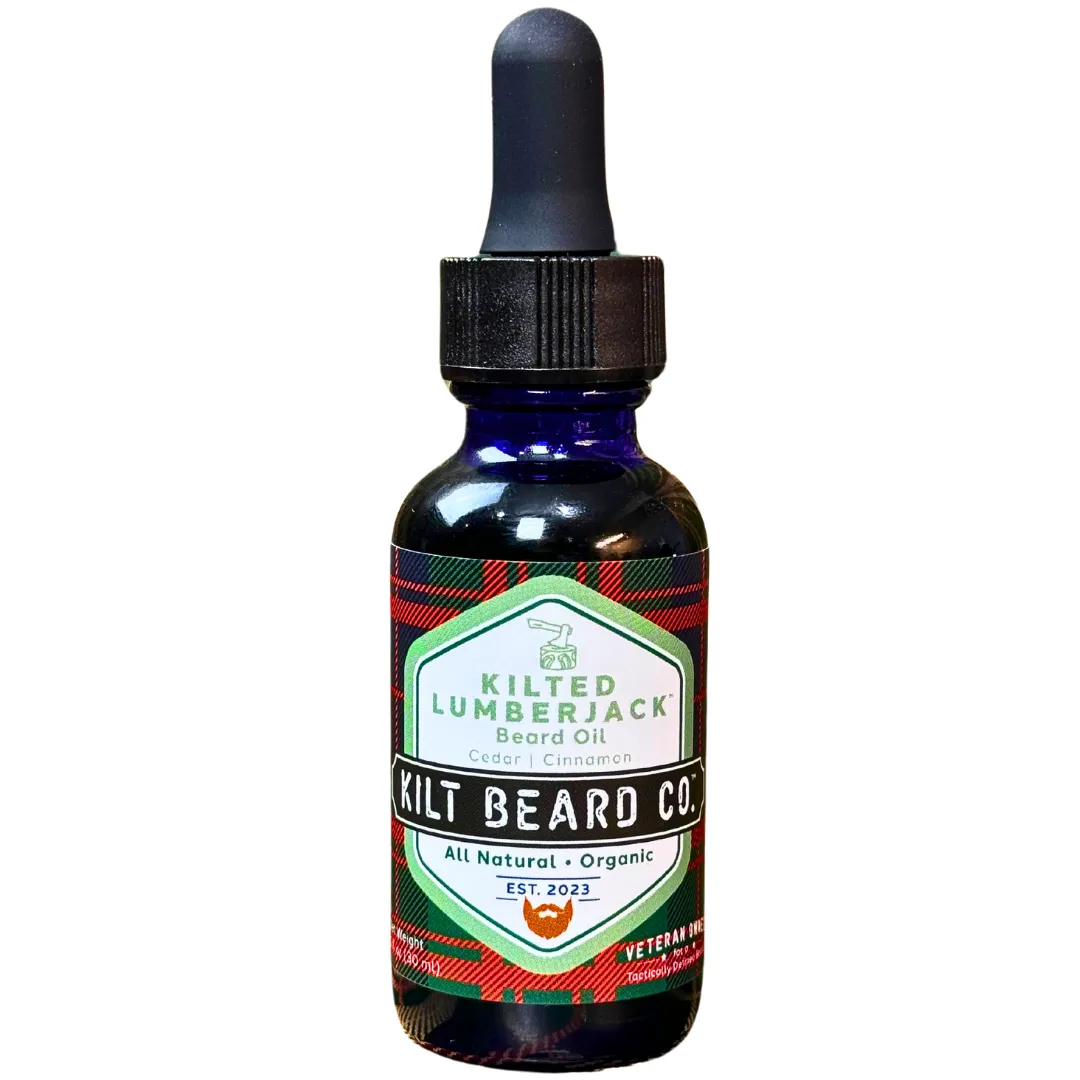 Kilted Lumberjack- Holiday Limited Edition- Premium Beard Oil | Cedarwood & Cinnamon