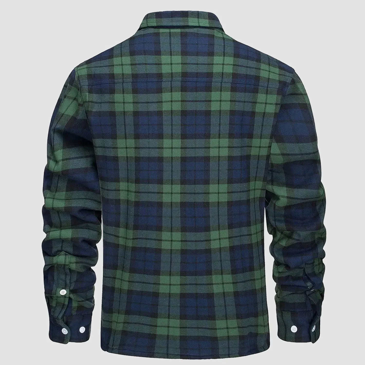 KLAUS | Lined plaid shirt jacket