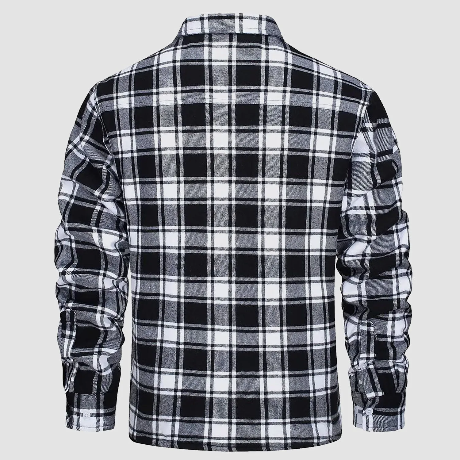 KLAUS | Lined plaid shirt jacket