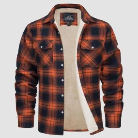 KLAUS | Lined plaid shirt jacket