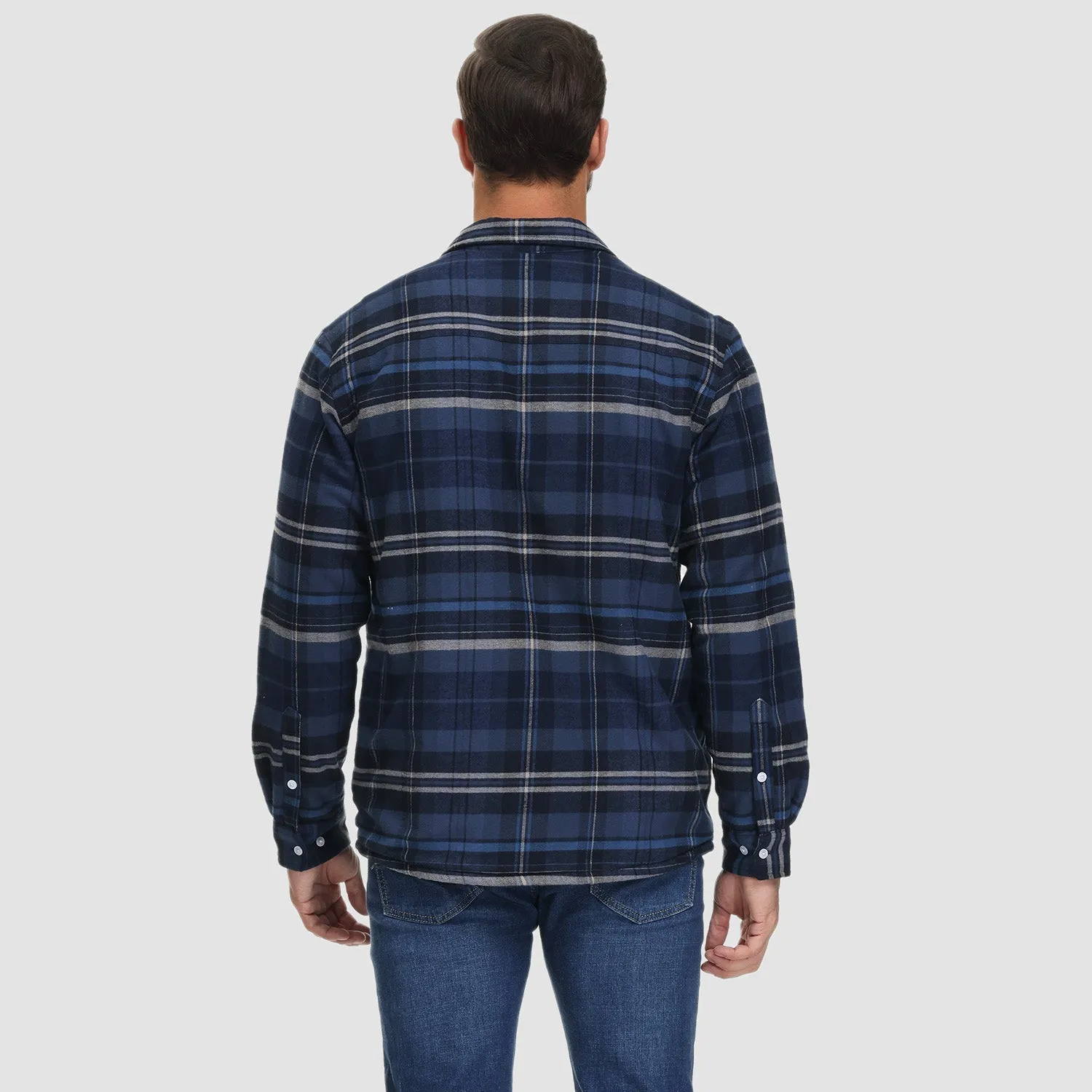 KLAUS | Lined plaid shirt jacket