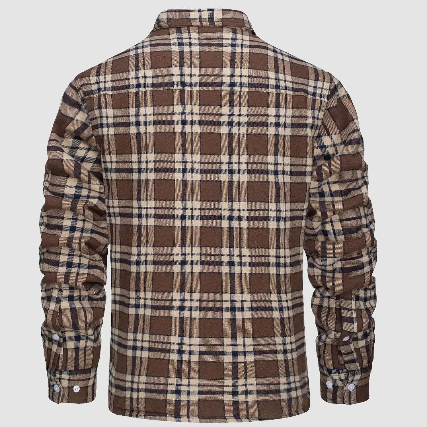 KLAUS | Lined plaid shirt jacket